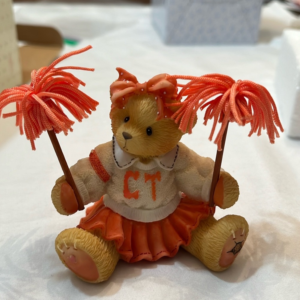 Cherished Teddies 156361 Debbie cheerleader bear. “Let’s Hear It For Friendship”